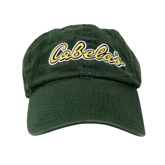 Cabelas Green Cotton Adjustable Baseball Cap - Picture 2 of 8